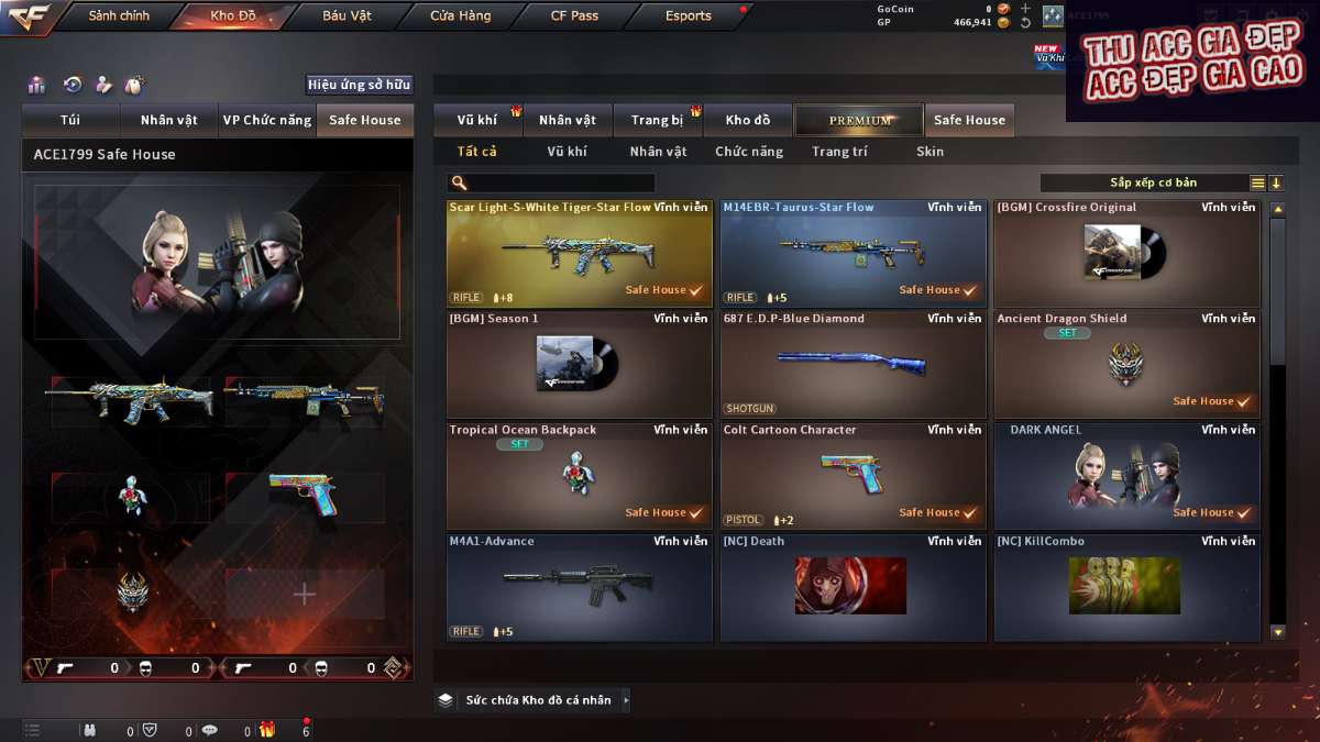 shop acc cf uy tin gia re
